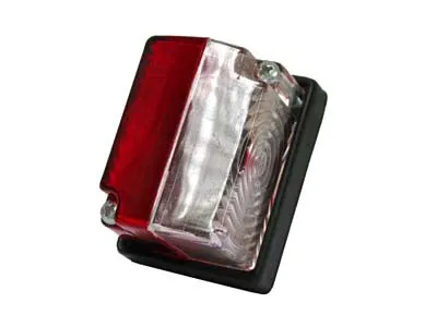 Sarkans-balts sānu gabarītu lukturis ar SV8.5 patronu, 59x44x38mm - Papildlukturi.lv