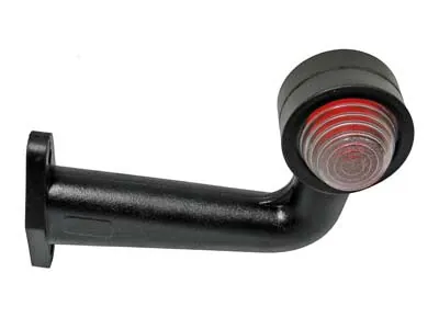 Universāls gabarītu lukturis ar gumijas kāju, BA15S cokolu, duāla krāsu sistēma (balts/sarkans)