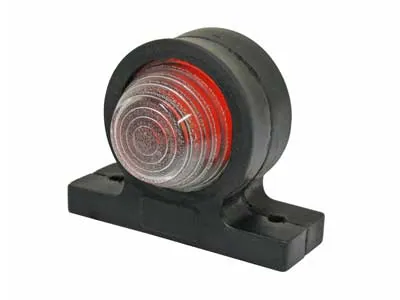 Universāls Gabarītu Lukturis ar Baltu/Sarkanu Gaismu un Gumijas Kāju, BA15S Ligzda