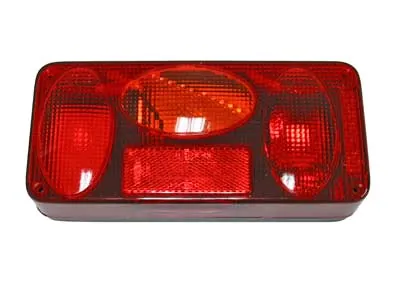 SIM 3-funkciju kreisās puses aizmugures lukturis ar numura zīmes apgaismojumu un atstarotāju - Papildlukturi.lv