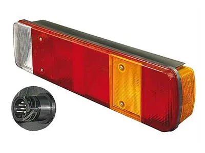 SIM 7-kameru Aizmugures Lukturis ar Sānu Marķieri un Numurzīmes Apgaismojumu