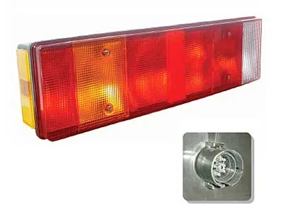 Vignal 7-kameru kreisais aizmugurējais lukturis ar sānu marķieri, reflektoru un numura zīmes apgaismojumu