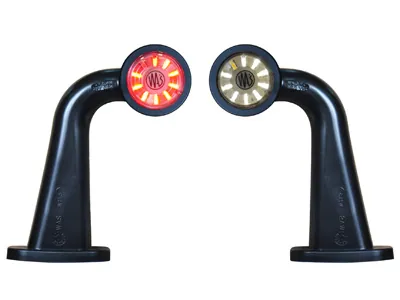 WAS LED Sānu Gabarītu Lukturis (Radziņš) ar Gumijas Kronšteinu, 10-36V, E-sertificēts - Papildlukturi.lv