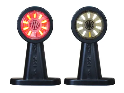 WAS LED Sānu Gabarītu Lukturis (radziņš) ar Gumijas Rokturi, E-Sertificēts, 10-36V - Papildlukturi.lv