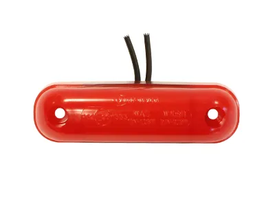 LED Sarkans Sānu Gabarītu Lukturis ar Neona Efektu 12-24V, E-Apstiprināts