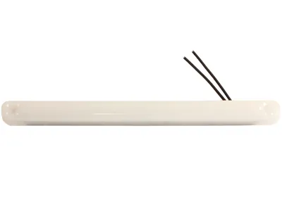 Balts LED sānu gabarītu lukturis ar NEON efektu, 12-24V, E sertificēts, virsmontāžas