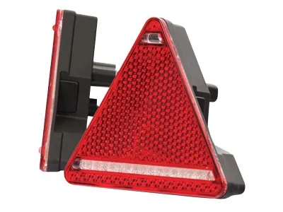 WAS LED Aizmugurējais lukturis piekabēm ar trīsstūrveida atstarotāju (10-36V, 2m vads, Labais) - Papildlukturi.lv