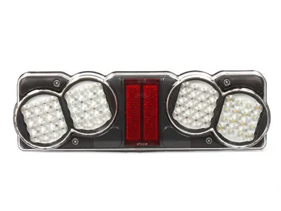 24V LED Aizmugures Lukturis Kravas Transportlīdzekļiem - Universāls Kreisās Puses Lukturis ar E-Apstiprinājumu (482x148x75mm)