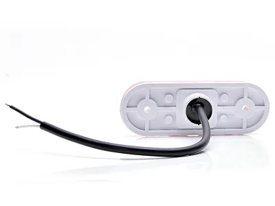 Sarkans LED sānu gabarītu lukturis ar atstarotāju, 12-24V, ECE sertificēts, horizontālai vai vertikālai uzstādīšanai - Attēls 2