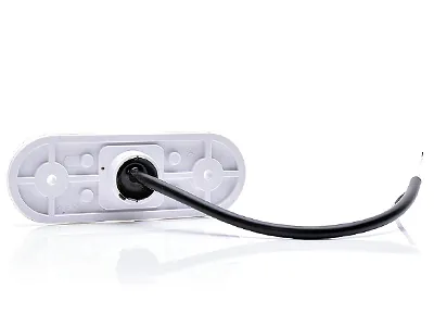 Baltais LED Sānu Gabarītu Lukturis ar Reflektoru 12-24V ECE Sertificēts - Attēls 2