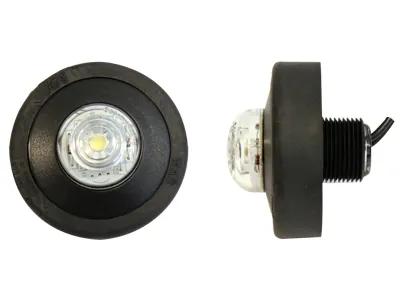 Apaļais Baltais LED Sānu Gabarītu Lukturis 12-24V, ø 60.60mm