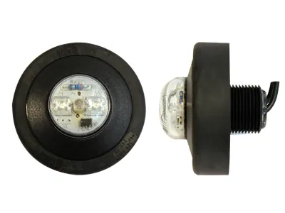 Apaļais LED sānu gabarīta lukturis - 12-24V dzeltens marķējuma lukturis ø60.6mm
