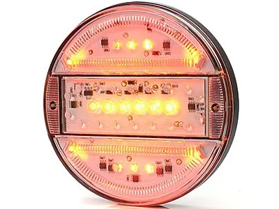 Universāls Plānais LED Aizmugures Lukturis ar Pozīcijas, Bremžu un Pagrieziena Rādītāja Funkcijām, 12-24V, 140mm