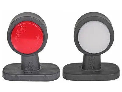 WAS LED Sānu Gabarītu Lukturis ar NEON Efektu, Gumijas Stiprinājumu, 12-24V, E-sertificēts - Papildlukturi.lv