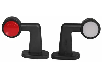 WAS LED Sānu Gabarītu Lukturus ar NEON Efektu, Balts/Sarkans, 12-24V, E-Approved Lukturus - Papildlukturi.lv