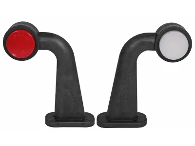 WAS LED Sānu Gabarītu Lukturis ar Neona Efektu 12-24V, E-apstiprināts, Gumijas stiprinājums