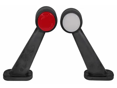 WAS LED Sānu Gabarītu Lukturis ar NEON Efektu - Gumijas Stiprinājums, 12-24V, E-Sertificēts