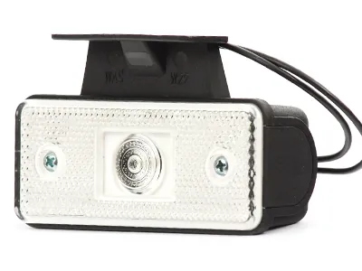 WAS LED Sānu Gabarītu Lukturis ar 90° stiprinājuma kronšteinu, 12-24V, ECE Apstiprināts