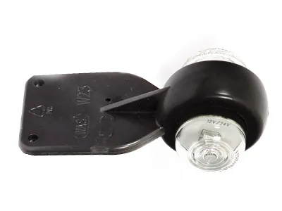 WAS LED Sānu Gabarītu Lukturi (Radziņi) ar Gumijas Stiprinājumu, Balts/Sarkans, ECE Sertificēti, 12-24V