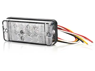 Universāls LED Aizmugures Lukturis, 12-24V, IP66/68, Bremze/Pakaļējs/Pagrieziens, ECE Sertificēts