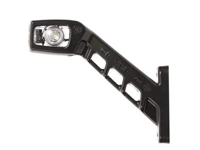 WAS LED Sānu Gabarītu Lukturis (Radziņš) - 12-24V, ECE Sertificēts ar 45° Gumijas Stiprinājumu