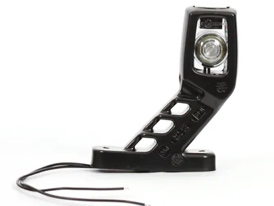 WAS LED Sānu Gabarītu Lukturis ar 45° Gumijas Stiprinājumu, Balts/Sarkans, ECE, 12-24V - Attēls 3