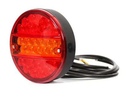 WAS LED Aizmugures Lukturis - Plānā Versija ar Bremžu un Pagrieziena Funkciju, D-apstiprināts, IP66/68, 12-24V