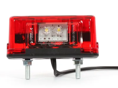 WAS LED Numura Zīmes Apgaismojums ar Aizmugurējā Gabarītluktura Funkciju, 12-24V, ECE Sertificēts - Papildlukturi.lv