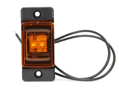 WAS Dzeltens LED Sānu Gabarīta Lukturis, ECE Sertificēts, 12-24V, Augsta Ūdensizturība