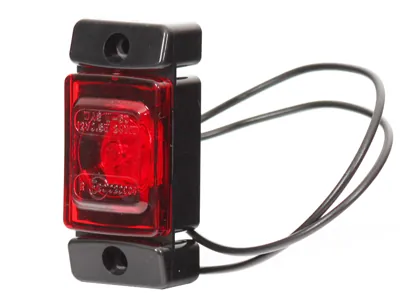 WAS Sarkans LED Sānu Gabarītu Lukturis - ECE Sertificēts, 12-24V, Aizmugurējais Pozīcijas Lukturis