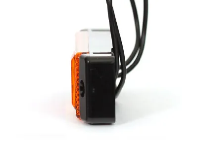 WAS LED Dzeltens Sānu Gabarītu Lukturis ar ECE Sertifikāciju, 12-24V, 5m Vads - Attēls 2