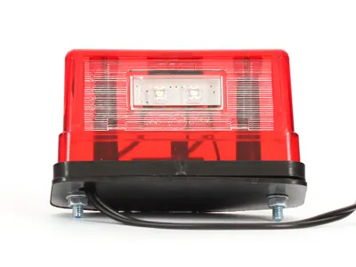 WAS LED Numura zīmes apgaismojums ar aizmugurējā gabarītluktura funkciju, 12-24V, ECE sertificēts - Papildlukturi.lv