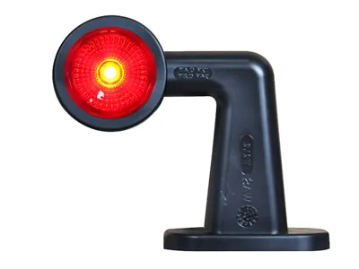 WAS LED Sānu Gabarītu Lukturis ar Gumijas Stiprinājumu, 12-24V, ECE Sertificēts