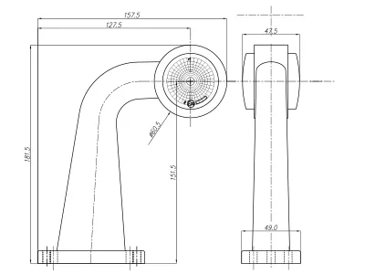 WAS LED Sānu Gabarītu Lukturis (Radziņš) ar 90° Gumijas Stiprinājumu, 12-24V, ECE Sertifikāts - Attēls 2
