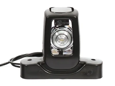 WAS LED Sānu Gabarītu Lukturi (Radziņi) ar Gumijas Stiprinājumu - Baltā/Sarkanā, ECE Sertificēti, 12-24V