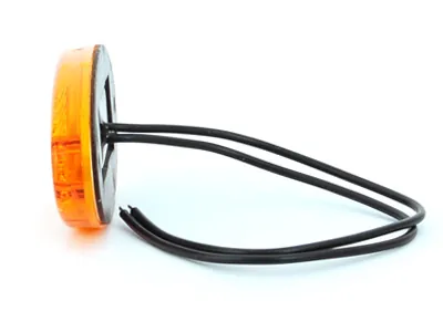 WAS Dzeltens LED sānu gabarītu lukturis ar atstarotāju, ECE sertificēts, 12-24V - Attēls 2