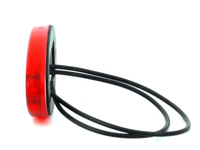 WAS Sarkans LED sānu gabarītu lukturis ar atstarotāju, ECE sertificēts, 12-24V - Attēls 2