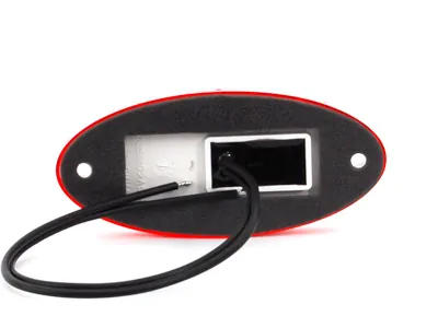 WAS Sarkans LED sānu gabarītu lukturis ar atstarotāju, ECE sertificēts, 12-24V - Attēls 3