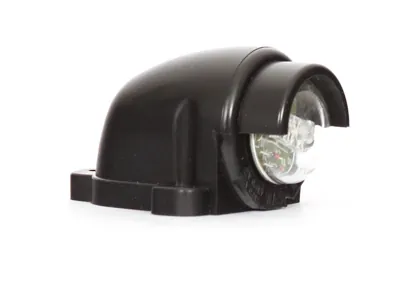 WAS LED Numura Zīmes Apgaismojums, Melns Gumijas Korpuss, ECE Sertificēts, 12-24V