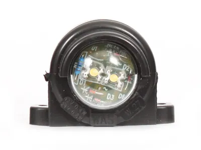 WAS LED Numura Zīmes Apgaismojums, Melns Gumijas Korpuss, ECE Sertificēts, 12-24V - Attēls 4