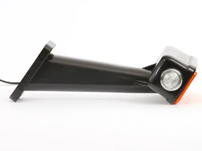 WAS LED Sānu Gabarītu Lukturis ar 45° Gumijas Stiprinājumu, 24V, ECE Sertificēts - Attēls 2