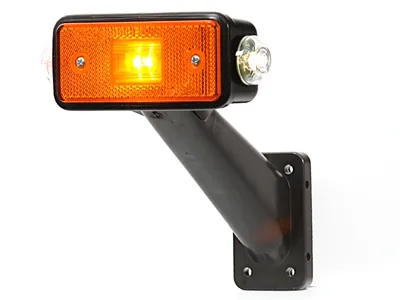 WAS LED Sānu Gabarītu Lukturis ar Gumijas Stiprinājumu, 24V, ECE Sertificēts