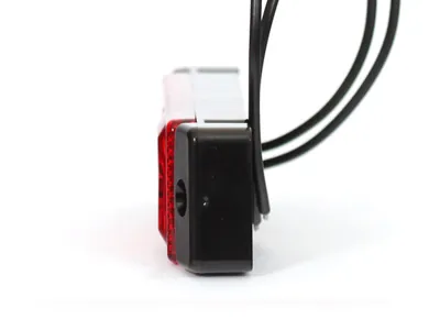 WAS Sarkans LED Sānu Gabarītu Lukturis 12-24V, ECE Sertificēts ar 5m Vadu - Attēls 2