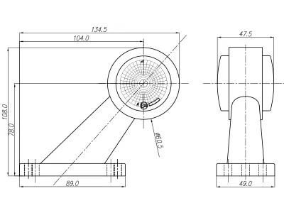 WAS LED Sānu Gabarītu Lukturis (Radziņš) 12-24V, IP66/68, ECE Sertificēts, ar 45° Gumijas Stiprinājumu - Attēls 2