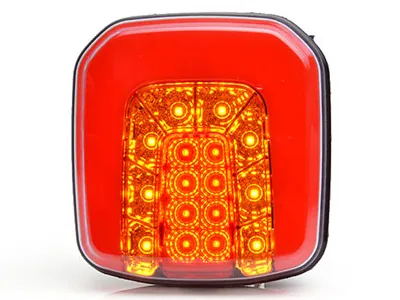 WAS LED Aizmugures Kombinētais Lukturis, Kvadrāta, IP66/68, 12-24V, ECE Sertificēts - Papildlukturi.lv