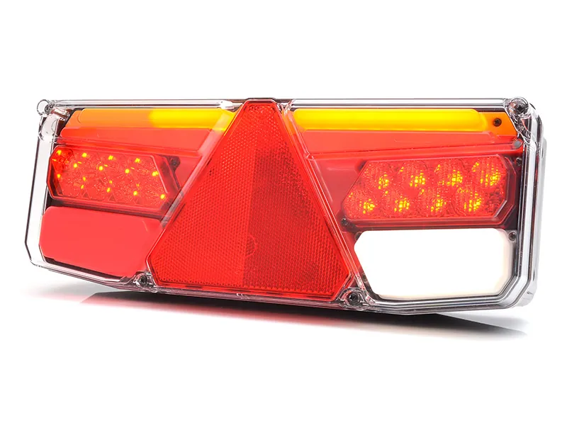 WAS Dinamiskais LED Aizmugurējais Lukturis Piekabēm 12-24V, 2m vads, 2 gadu garantija