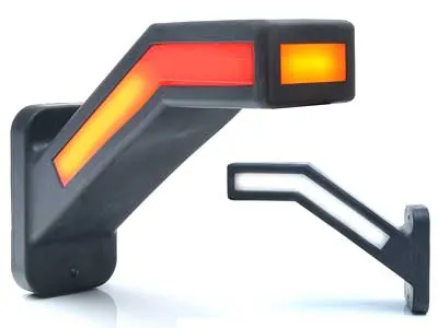 WAS LED Sānu Gabarītu Lukturi ar Difūzu Lēcu, 12-24V, ECE Sertificēts