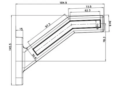 WAS LED Sānu Gabarītu Lukturis ar Bremžu Funkciju un Dinamisko Pagrieziena Rādītāju (12/24V) - Attēls 3