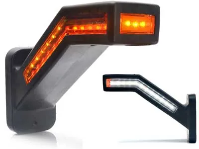 WAS LED Sānu Gabarītu Lukturis ar Bremžu Funkciju - Daudzfunkcionāls 12/24V ECE Sertificēts