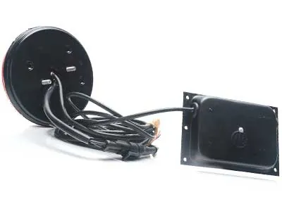 LED Apaļais Aizmugurējais Lukturis 24V ar Dinamisko Pagrieziena Indikatoru un Miglas Funkciju (IP66/68) - Attēls 2